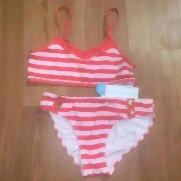 Jantzen Red Stripe Bikini - Picture 1 of 7